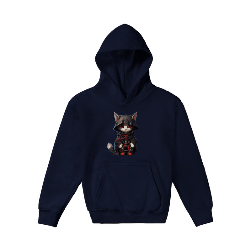 Sudadera con capucha júnior estampado de gato "Nin-Gato Akatsuki" Michilandia | La tienda online de los amantes de gatos