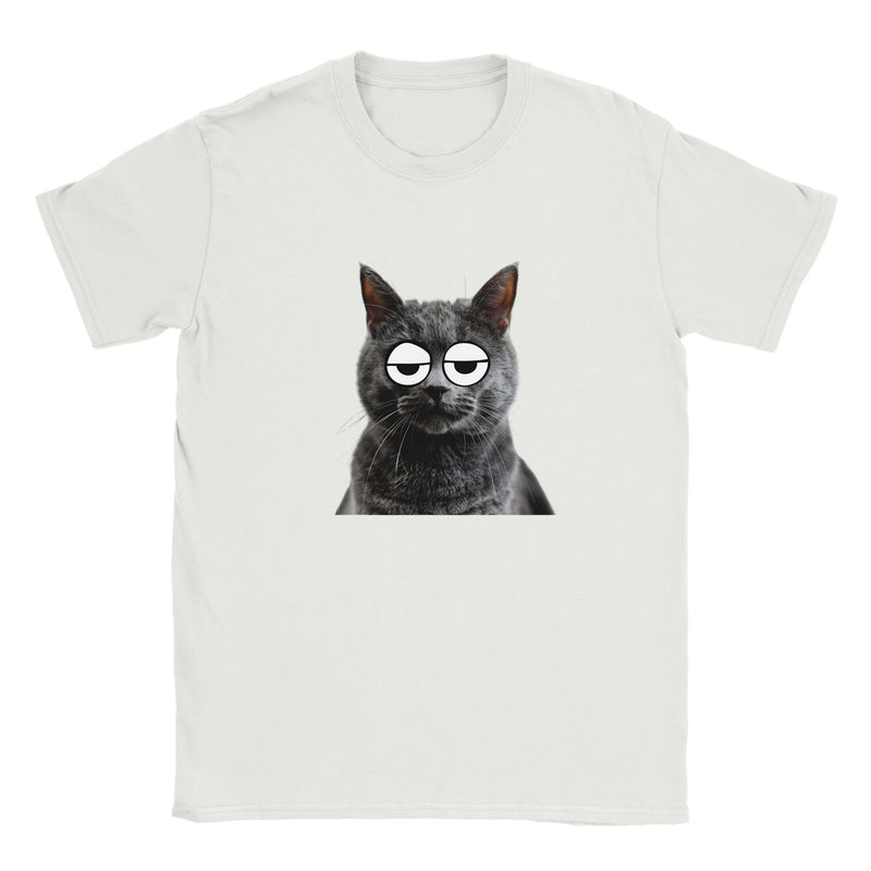 Camiseta Junior Unisex Estampado de Gato "Somnoliento Chartreux" Michilandia