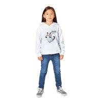 Sudadera con capucha júnior estampado de gato "Fantasma Miaurador" Michilandia | La tienda online de los fans de gatos