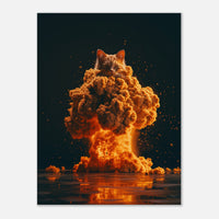Lienzo de gato "Curiosidad Nuclear" Michilandia | La tienda online de los fans de gatos