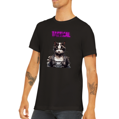 Camiseta unisex estampado de gato "Tactical michi" Gelato