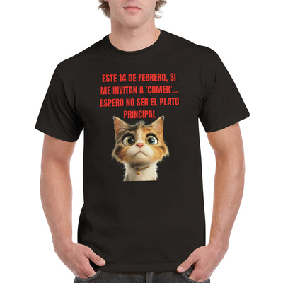 Camiseta Unisex Estampado de Gato 