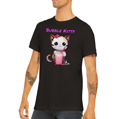 Camiseta unisex estampado de gato "Bubble Kitty" Gelato