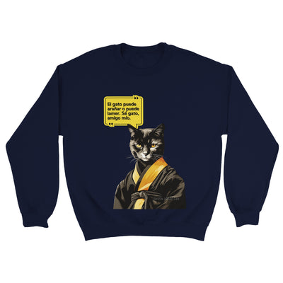 Sudadera unisex estampado de gato "Bruce Michi Lee" Michilandia | La tienda online de los amantes de gatos