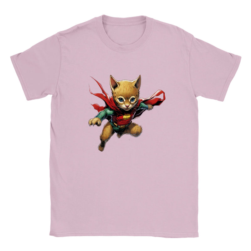 Camiseta júnior unisex estampado de gato "Gotham Fluffy Guardian" Gelato