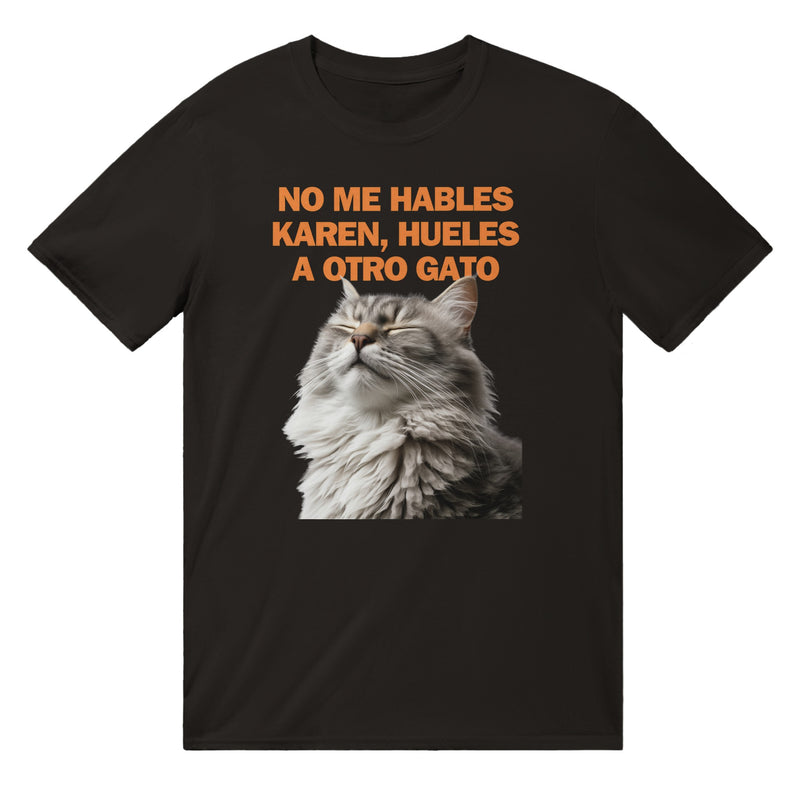 Camiseta unisex estampado de gato "Indignación Felina" Michilandia | La tienda online de los fans de gatos