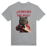 Camiseta Unisex Estampado de Gato "¿quieres pelear?" Michilandia | La tienda online de los fans de gatos