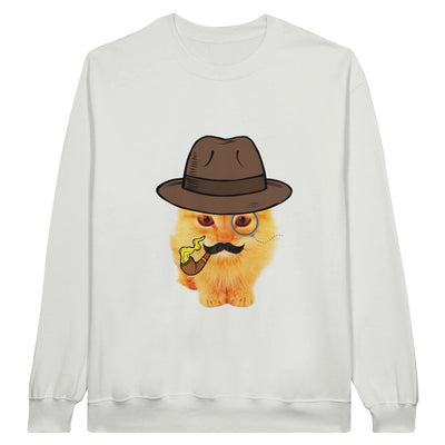 Sudadera Unisex Estampado de Gato "Gentleman Miau" Michilandia