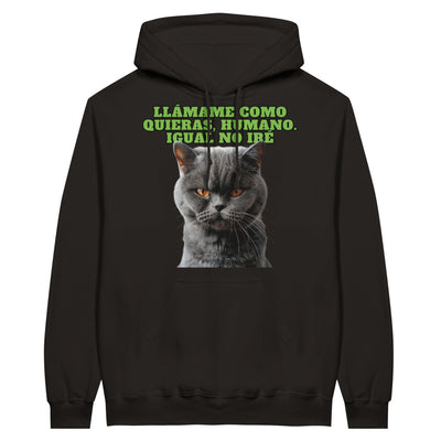 Sudadera con Capucha Unisex Estampado de Gato 