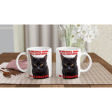 Taza Blanca con Impresión de Gato "Solución Felina" Michilandia | La tienda online de los fans de gatos