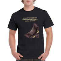 Camiseta Unisex Estampado de Gato "Despertar Felino" Michilandia