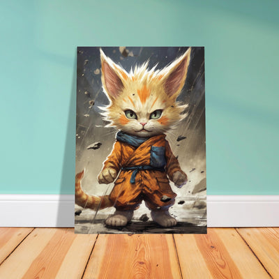 Póster de gato "Michi Super Saiyajin" Gelato