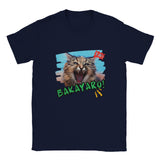 Camiseta unisex estampado de gato "Idiota" Michilandia | La tienda online de los amantes de gatos