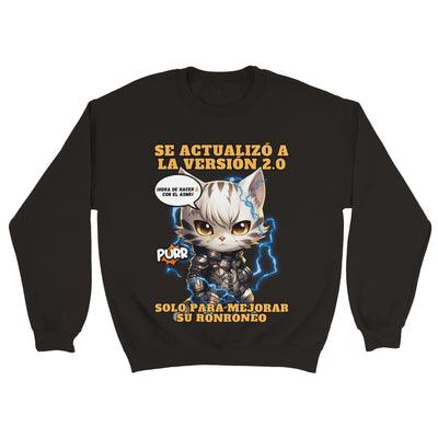 Sudadera unisex estampado de gato 