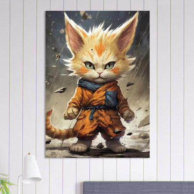 Póster de gato "Michi Super Saiyajin" Gelato