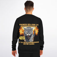 Sudadera Deportiva unisex estampado de gato "Nuevo Rival" Subliminator