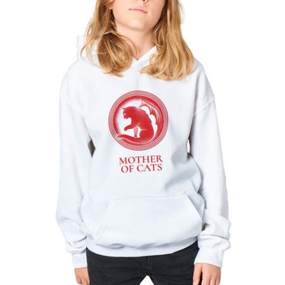 Sudadera con capucha júnior estampado de gato 