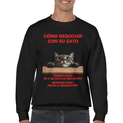 Sudadera Unisex Estampado de Gato 