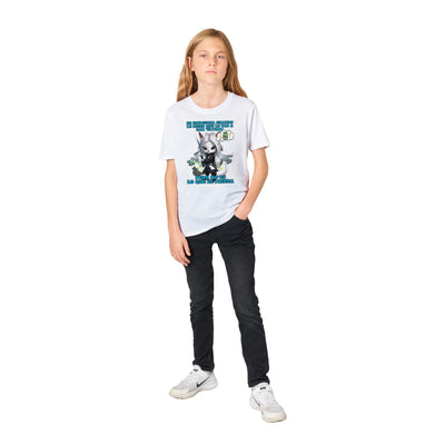 Camiseta Junior Unisex Estampado de Gato "Ultima?" Michilandia | La tienda online de los amantes de gatos