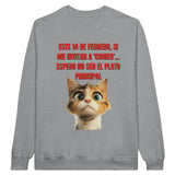 Sudadera Unisex Estampado de Gato "Cita Gatuna" Michilandia | La tienda online de los fans de gatos