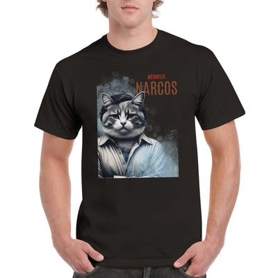 Camiseta unisex estampado de gato 