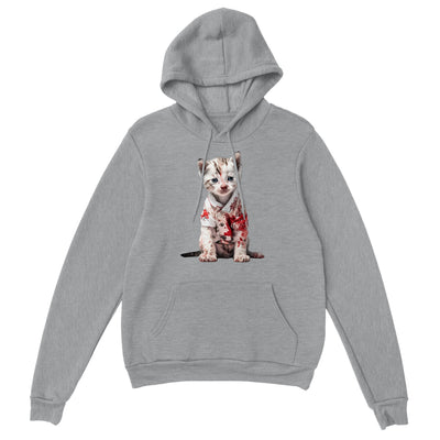 Sudadera con capucha unisex estampado de gato "Catsesino Serial" Gelato