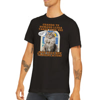 Camiseta unisex estampado de gato "Hora del Atún" Michilandia | La tienda online de los amantes de gatos