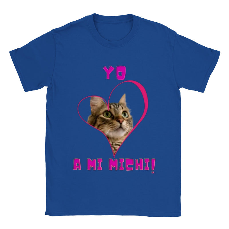 Imprime tu camiseta unisex "Yo amo a mi michi" Gelato