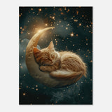 Panel de aluminio impresión de gato "Ensueño Lunar" Michilandia | La tienda online de los fans de gatos