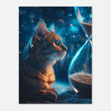 Panel de aluminio impresión de gato "Arena Estelar" Michilandia | La tienda online de los fans de gatos