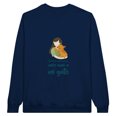 Sudadera Unisex Estampado de Gato "Amor Gatuno" Michilandia