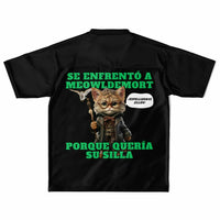 Camiseta de fútbol unisex estampado de gato "Guardián del Sillón" Subliminator