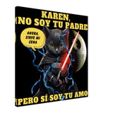 Lienzo de gato "Darth Miau" Michilandia | La tienda online de los amantes de gatos