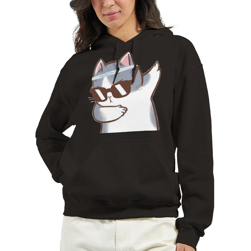 Sudadera con Capucha Unisex Estampado de Gato "Miau Dabber" Michilandia | La tienda online de los fans de gatos