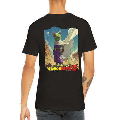 Camiseta Prémium Unisex Impresión Trasera de Gato 