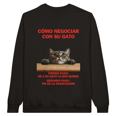 Sudadera Unisex Estampado de Gato 