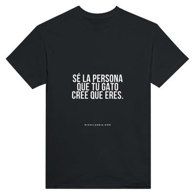 Camiseta Unisex Estampado de Gato 