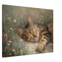 Lienzo de gato "Siesta Impresionista" Michilandia | La tienda online de los fans de gatos