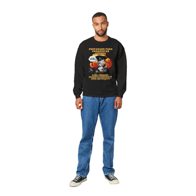 Sudadera Unisex Estampado de Gato "De Batallas a Emojis" Michilandia | La tienda online de los fans de gatos