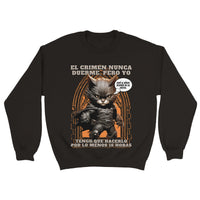 Sudadera Unisex Estampado de Gato "Siesta de la Justicia" Michilandia | La tienda online de los fans de gatos