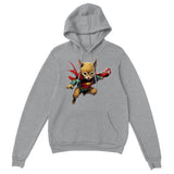 Sudadera con capucha unisex estampado de gato "Gotham Fluffy Guardian" Gelato