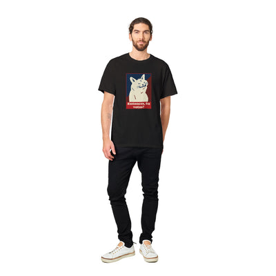 Camiseta Unisex Estampado de Gato "Miau de Votante" Michilandia