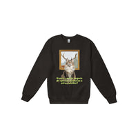 Sudadera Unisex Estampado de Gato "Dudas de Miau" Michilandia | La tienda online de los fans de gatos