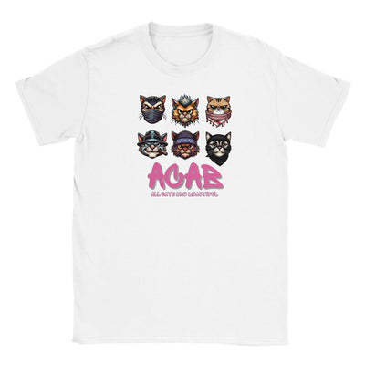 Camiseta Junior Unisex Estampado de Gato 