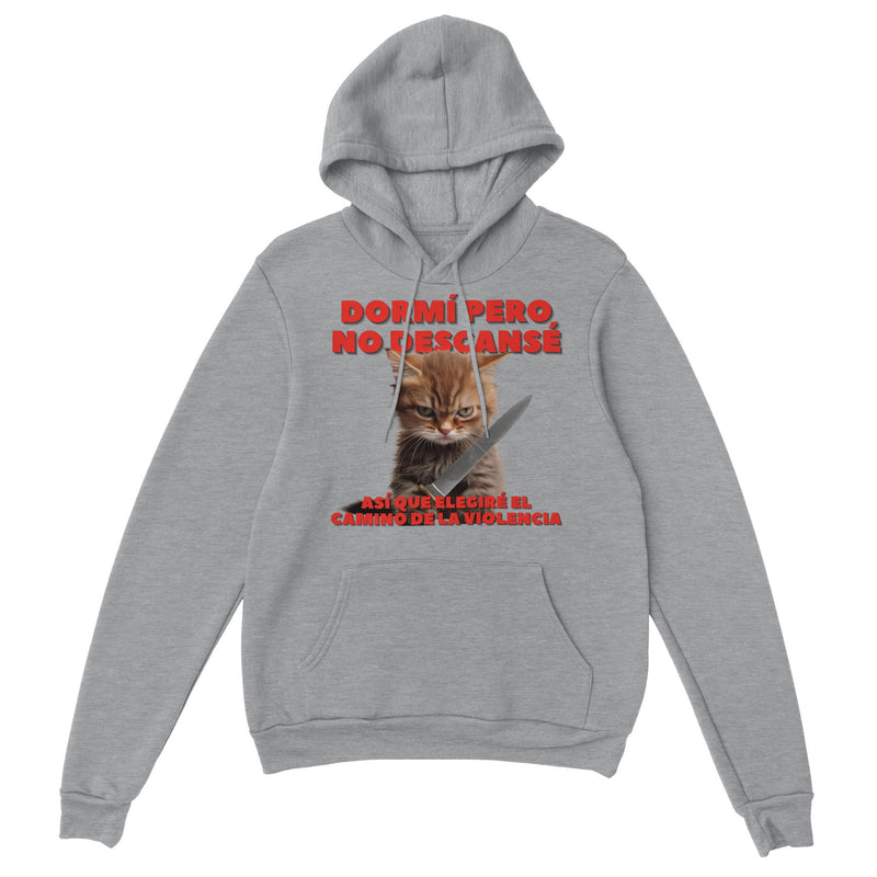 Sudadera con Capucha Unisex Estampado de Gato "Amanecer Agresivo" Michilandia | La tienda online de los fans de gatos