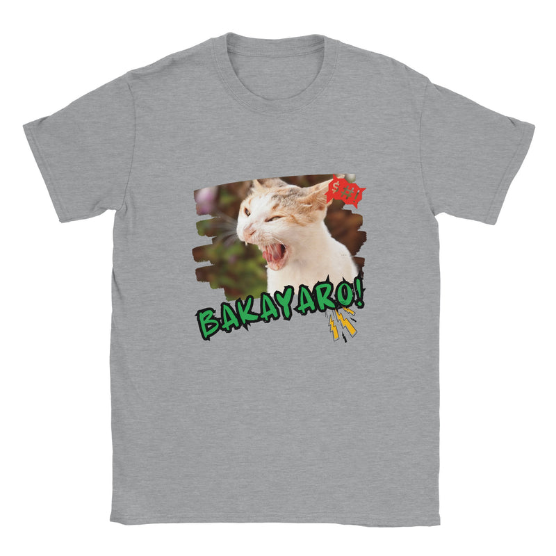 Camiseta unisex estampado de gato "Expresión Audaz" Michilandia | La tienda online de los amantes de gatos