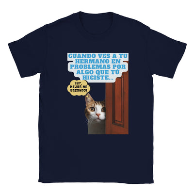 Camiseta unisex estampado de gato "Michi Culpable" Michilandia | La tienda online de los amantes de gatos