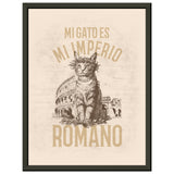 Póster Semibrillante de Gato con Marco Metal "César Felino" Michilandia