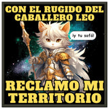 Póster Semibrillante de Gato con Marco Metal "Caballero del Sofá" Michilandia | La tienda online de los amantes de gatos