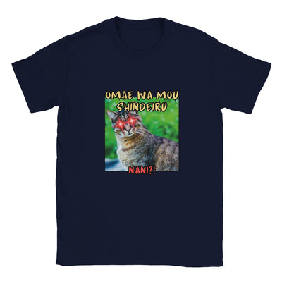 Camiseta unisex estampado de gato "Hokuto no Meme" Michilandia | La tienda online de los amantes de gatos